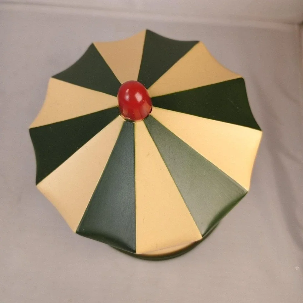Vintage Aldon Circus Clowns Revolving Music Box, 1983 Plays 